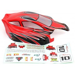 Carrocería 1/8 Buggy Body Red and Black - 81357