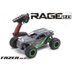 Fazer Mk2 Rage 2.0 1/10 EP 4WD Color Verde - 34411T2B