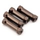 Kyosho MP10-MP10T Juego de Postes de Radio Aluminio (Gunmetal) (4) - KYOIFW401B