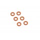 Kyosho Inferno NEO 3.0 Silicone O-Ring (P6/naranja) 6Pcs - ORG06