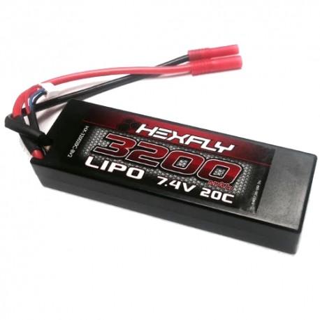 Bateria LIPO 3200mah 7.4 v  20c (138.5mm x 46.5mm x 23.5mm)  - HX-320020C-BV2