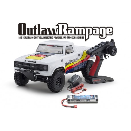 Outlaw Rampage EP 2WD 2RSA RS color Blanco  - 34361T1B