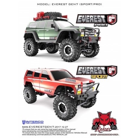 Catalogo Redcat  Everest Gen7 Manual - CATALOGOGEN7