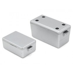 Accesorios Crawler Cajas de herramientas escala 1/10 (plata) - YEA-YA-0361