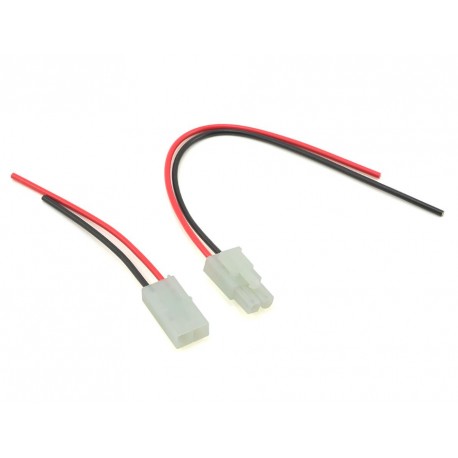 Conectores Cables Tamiya 7.2V NiMH con cables conductores (macho y Femenino) - TAM50106